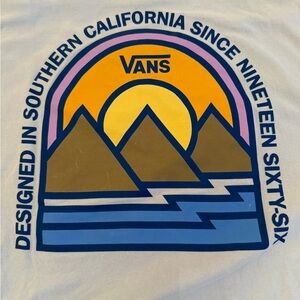 Vans Like NWOT Tee with Mountain and Sunset Design
